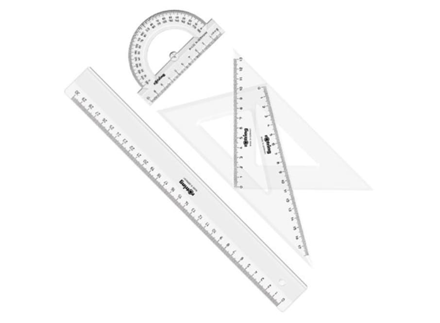SET ROTRING ESCUADRAS GEOMETRIA 4 UNID