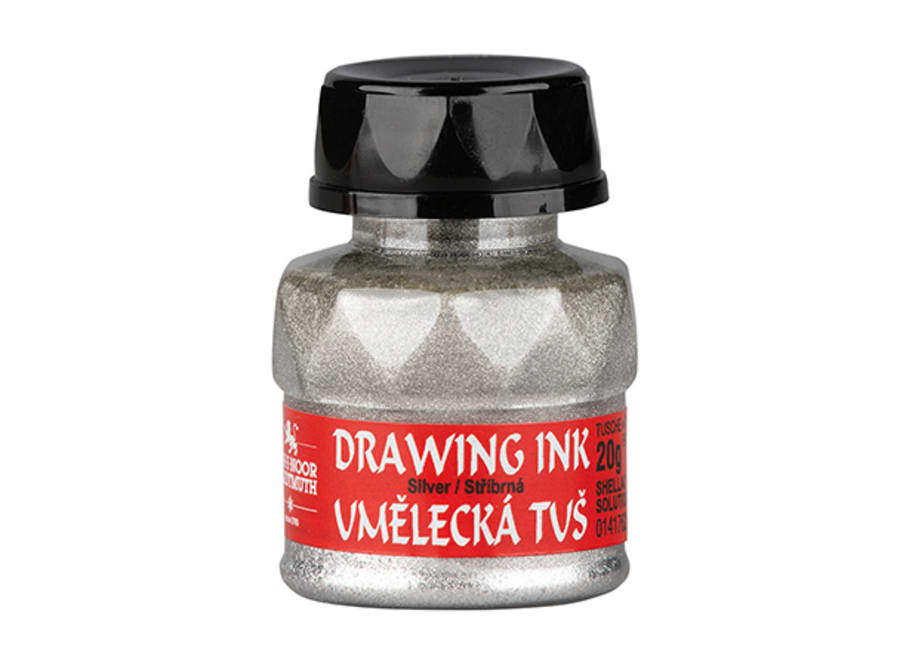 TINTA KIN CHINA ARTISTICA PLATEADA 20ML (2800)