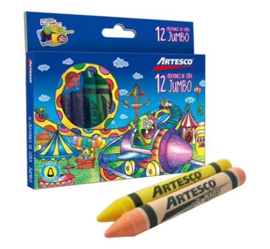 Crayones Jumbo Caja x 12 Colores