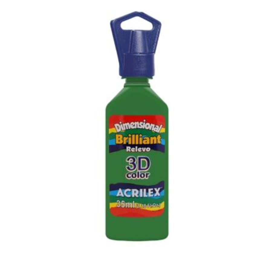 Pintura 3D Brillante x 35 ml Verde Musgo