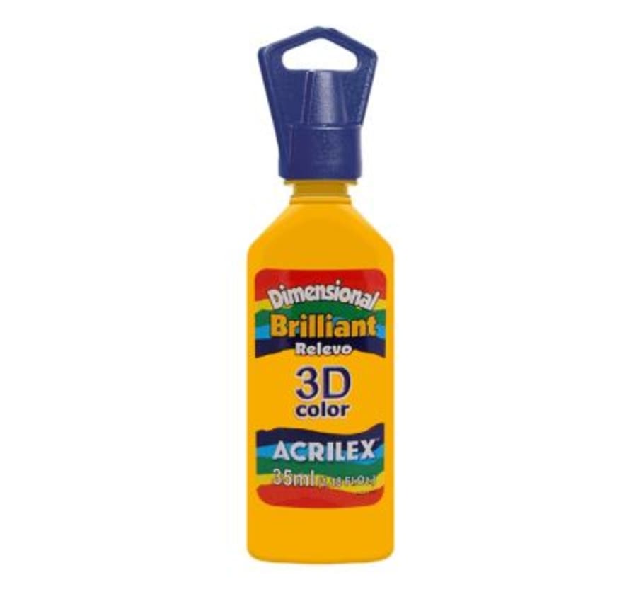 Pintura 3D Brillante x 35 ml Amarillo Oro