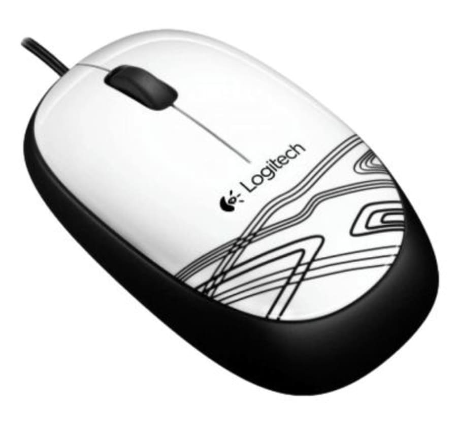 Mouse Optico Alambrico M105 blanco