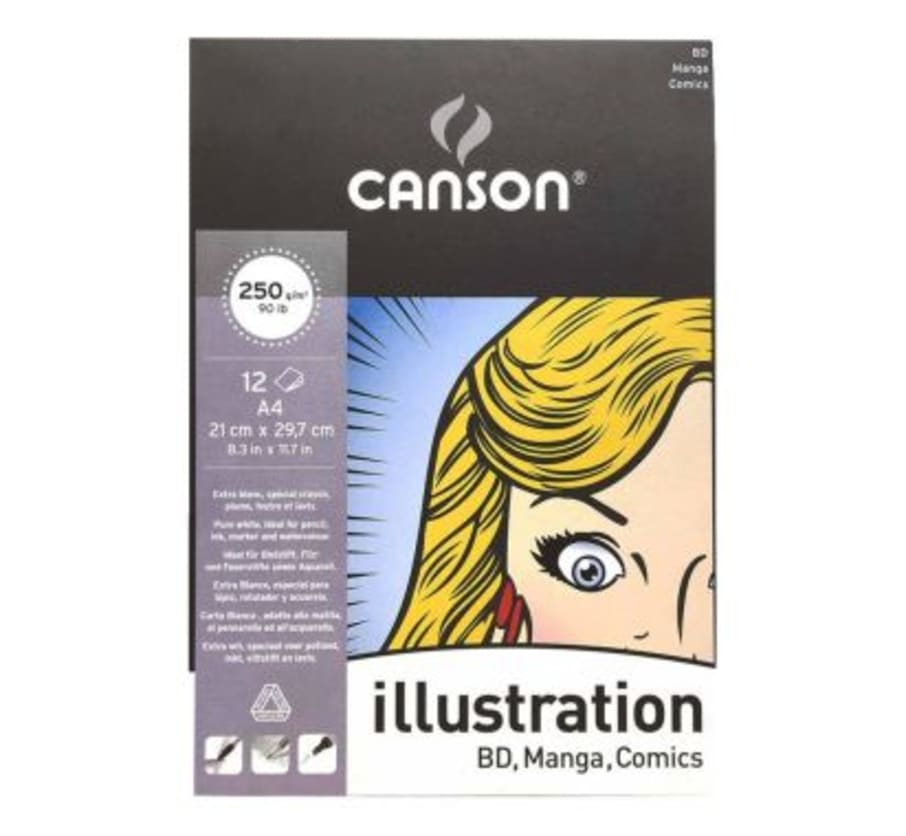 Block Illustration A4 12 Hojas 250 g