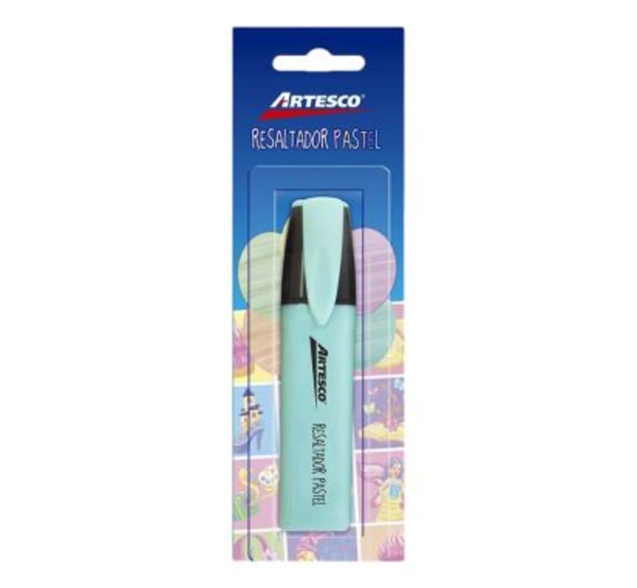 Resaltador Pastel Turquesa Blister x 1 Unidad