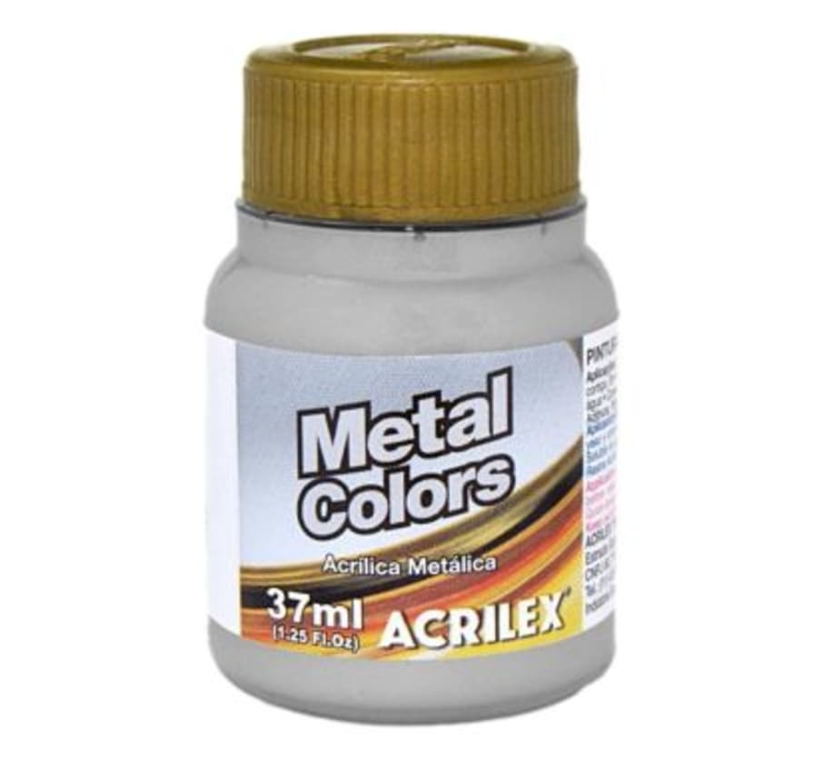 Pintura Acrílica Metal 37 ml Aluminio