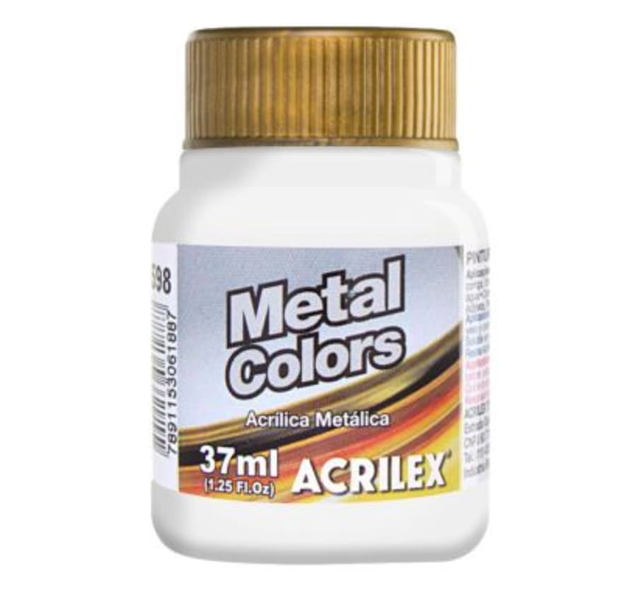 Pintura Acrílica Metal 37 ml Blanco