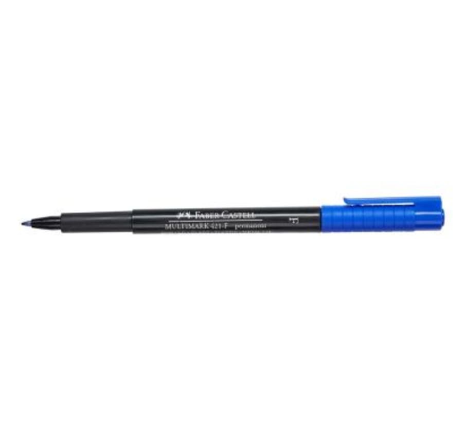 Plumón Multimark 421-F Indeleble Azul