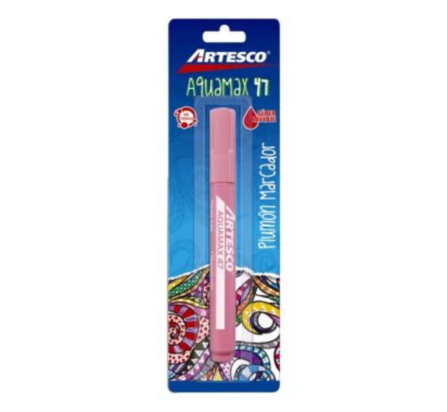 Plumón Aquamax 47 Rosado Blister x 1 Unidad