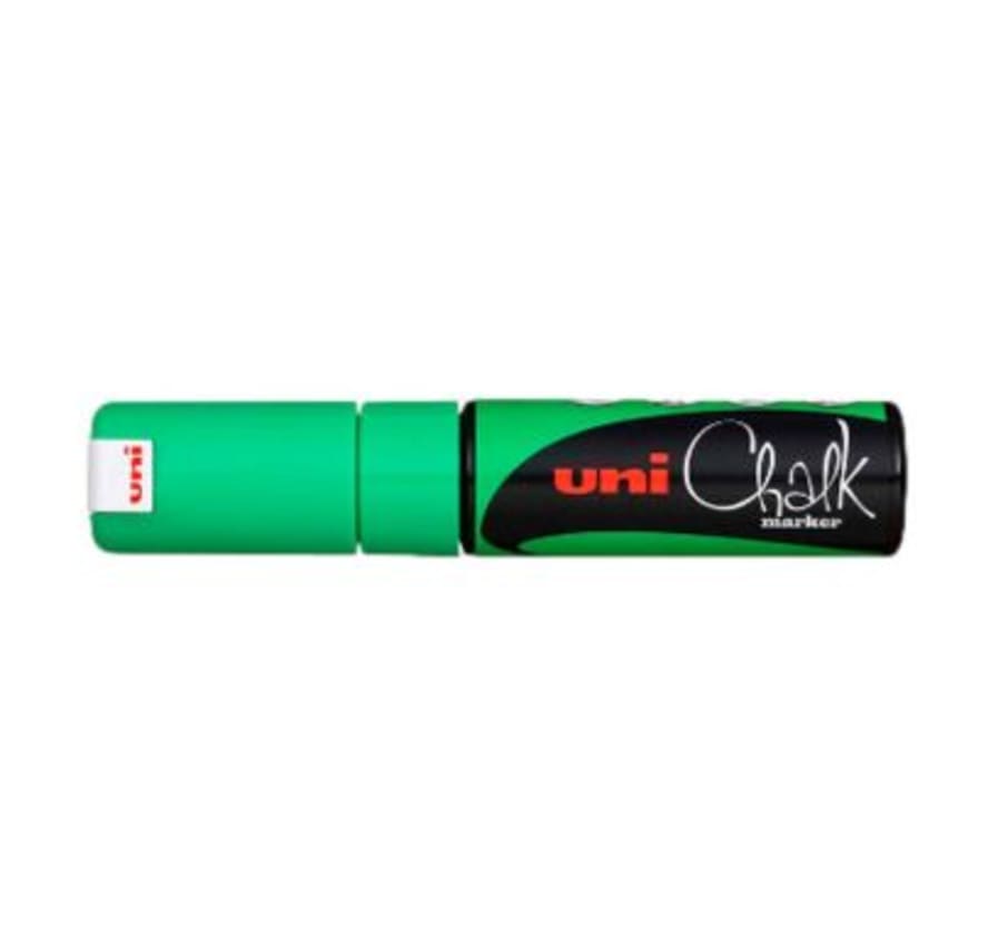 Marcador Permanente 8K Chalk Verde Fluorescente