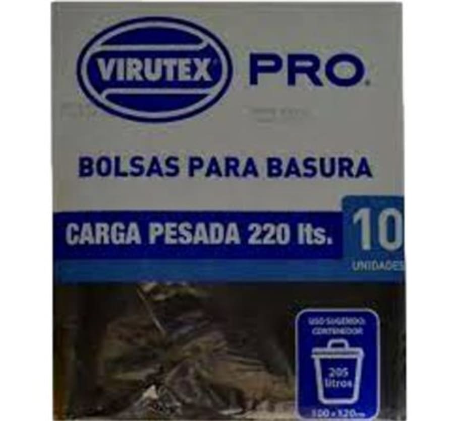 Bolsa para Basura 220 L Paquete x 10 Unidades