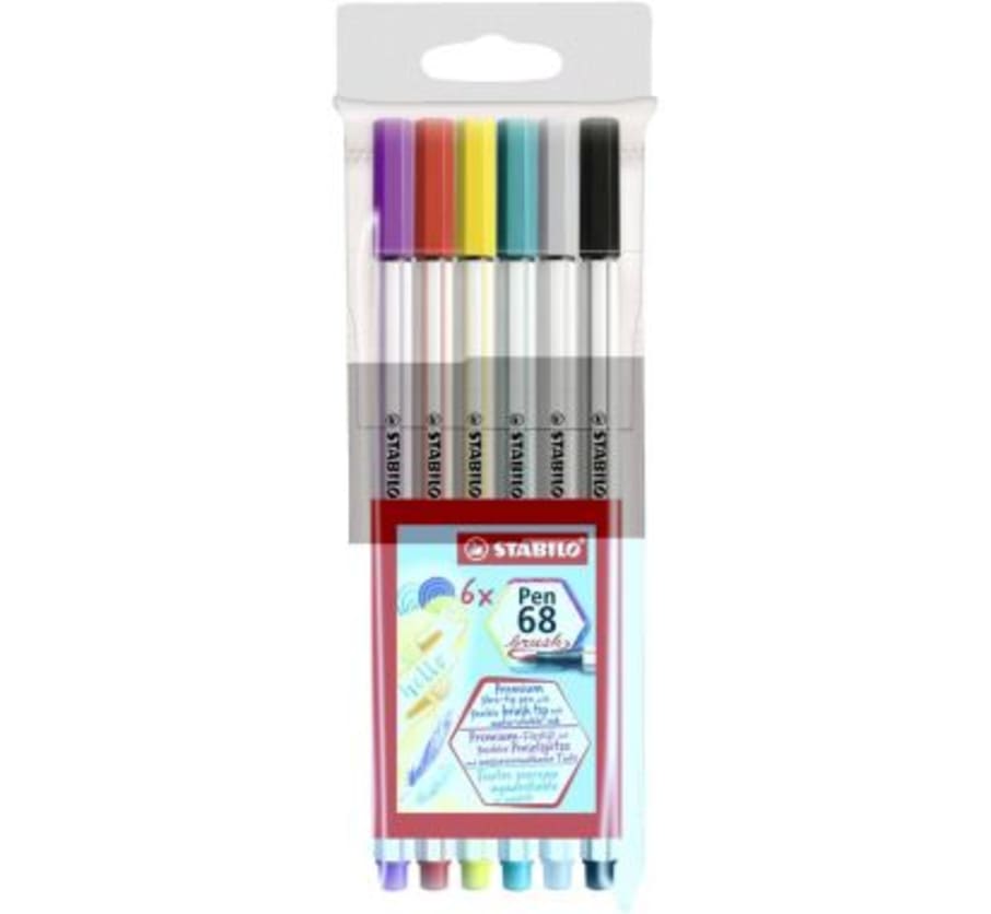 Estuche Plumones Pen Brush 68 x 6 Unidades