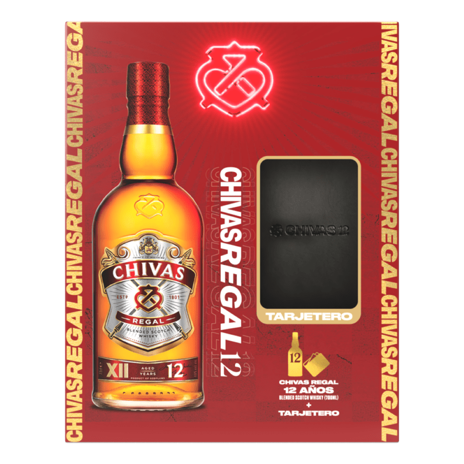 Whisky Chivas Regal 12 Años 700ml + 01 tarjetero