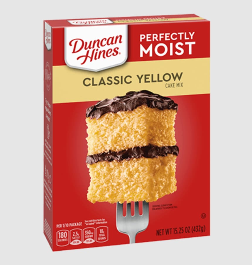 DUNCAN HINES CLASSIC YLW MIX CAKE X 15.25 OZ