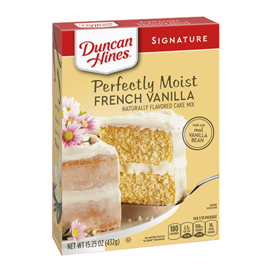 DUNCAN HINES FRENCH VANILLA MIX CAKE X 15.25 OZ