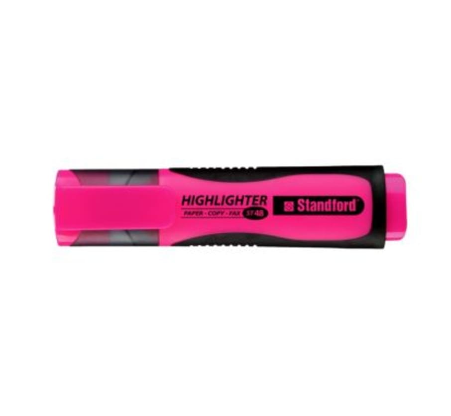 Resaltador Highlighter ST-48 Rosado Blister x 1 Unidad