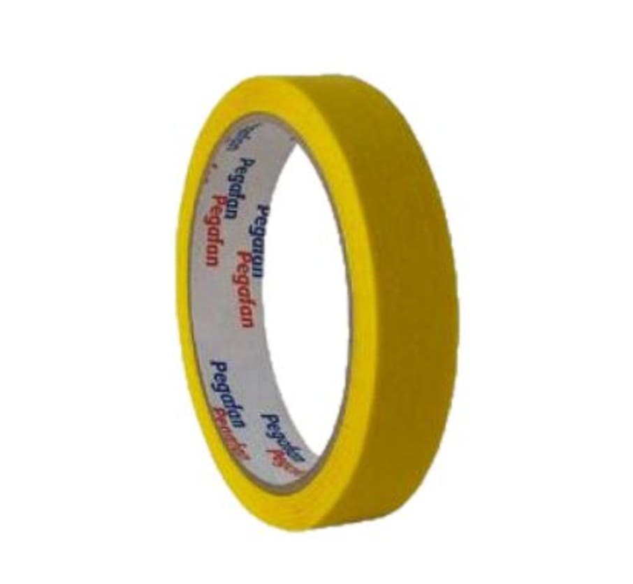 Cinta Masking Tape 3/4 in x 20 yd Amarillo