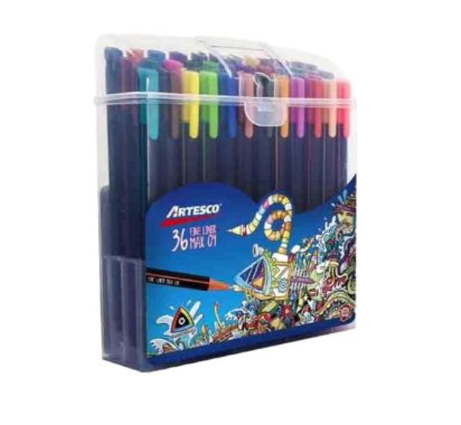 Plumón Fine Liner Max 04 Estuche x 36 Unidades