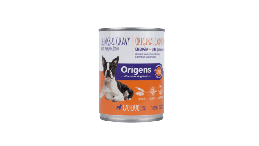 Origens Trozos de Carne De Pollo con vegetales en salsa 369gr - Cachorro