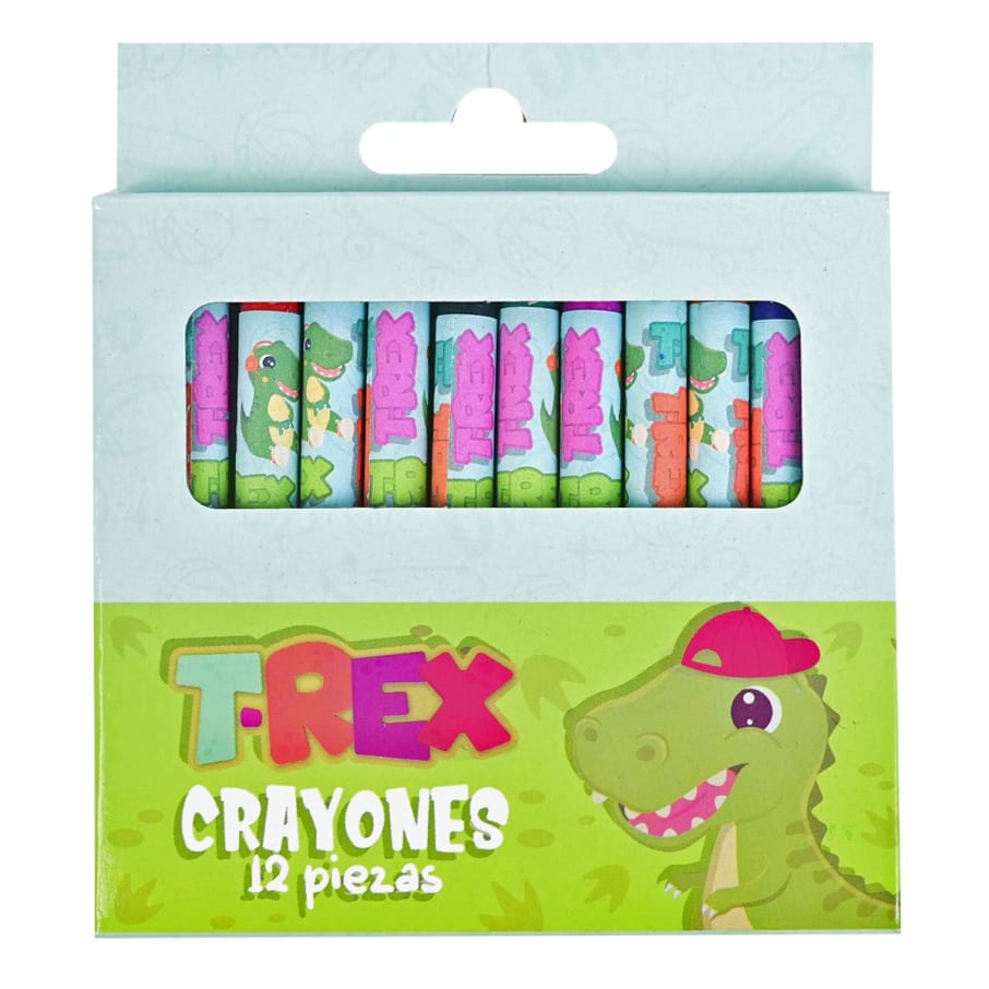 Crayones 12 Piezas T-Rex