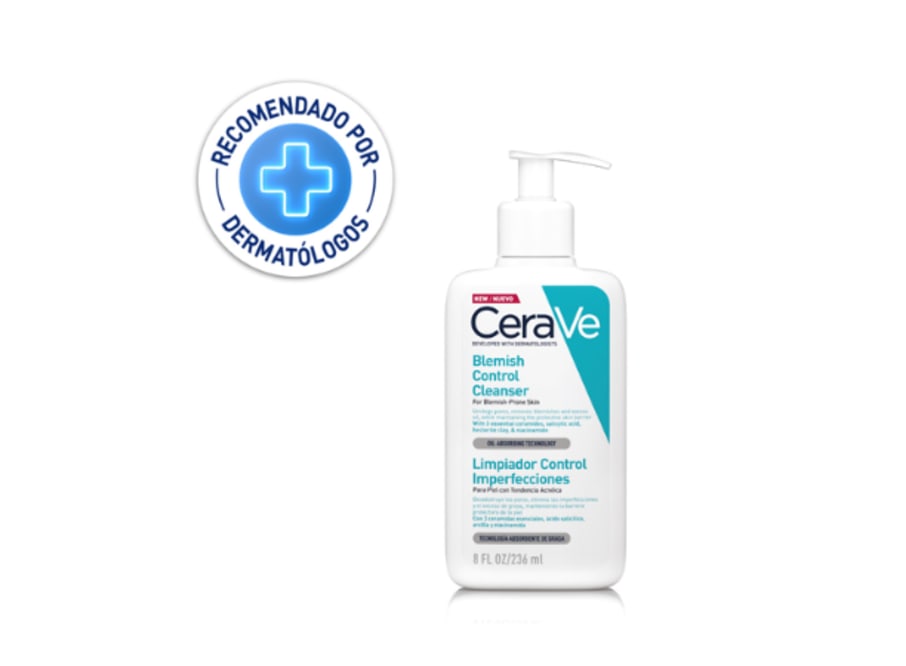 CERAVE GEL LIMPIADOR ANTI-IMPERFECCIONES BLEMISH CONTROL X 236ML   