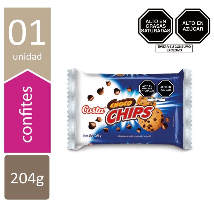 GALLETA CHIPS CHOCOLATE 6X34GR