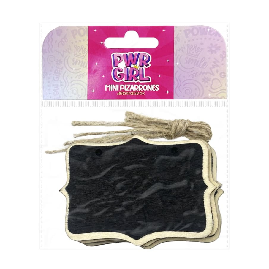 Mini Letreros Colgantes 4 Pzs Pwr Girl