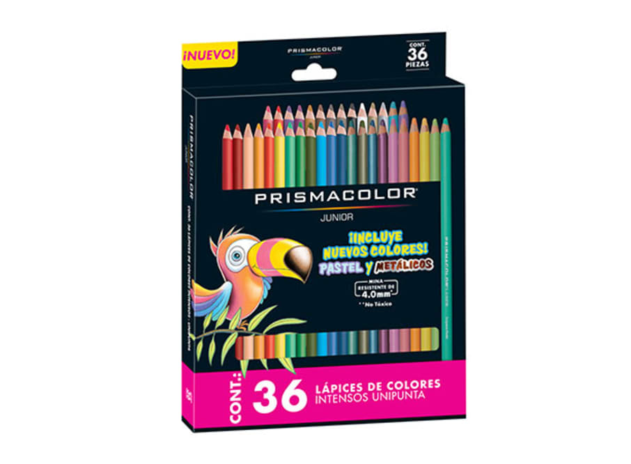 CAJA PRISMACOLOR JUNIOR UNIPUNTA 36 UND