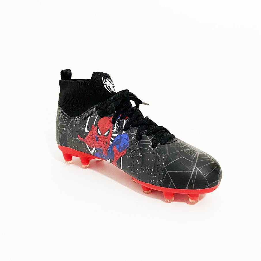 ZAPATILLA BOTÍN  FUTBOL NIÑO SPIDERMAN COCOS NEGRO