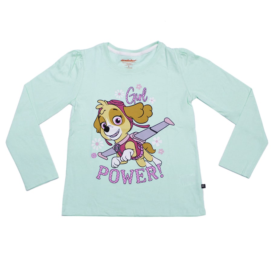 POLO MANGA LARGA NIÑA PAW PATROL MENTA 