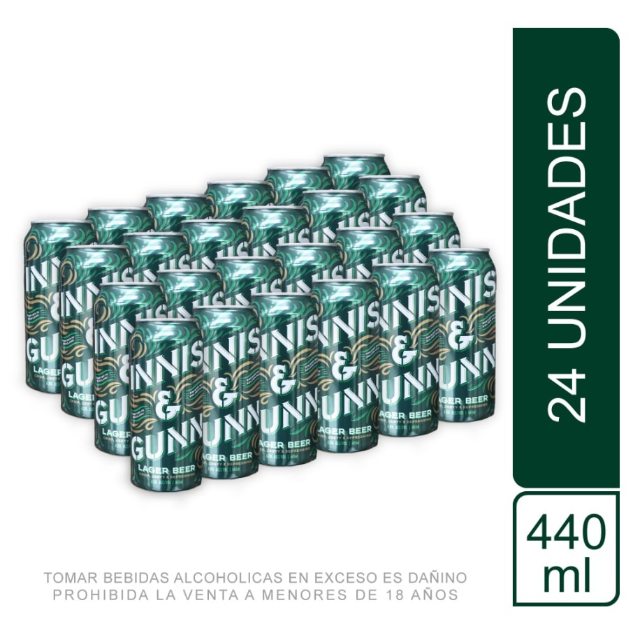 Pack 24 Innis Lager Lata 440ml