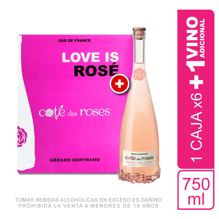 Caja Cote Des Roses Rosé 750ml x 7 unidades