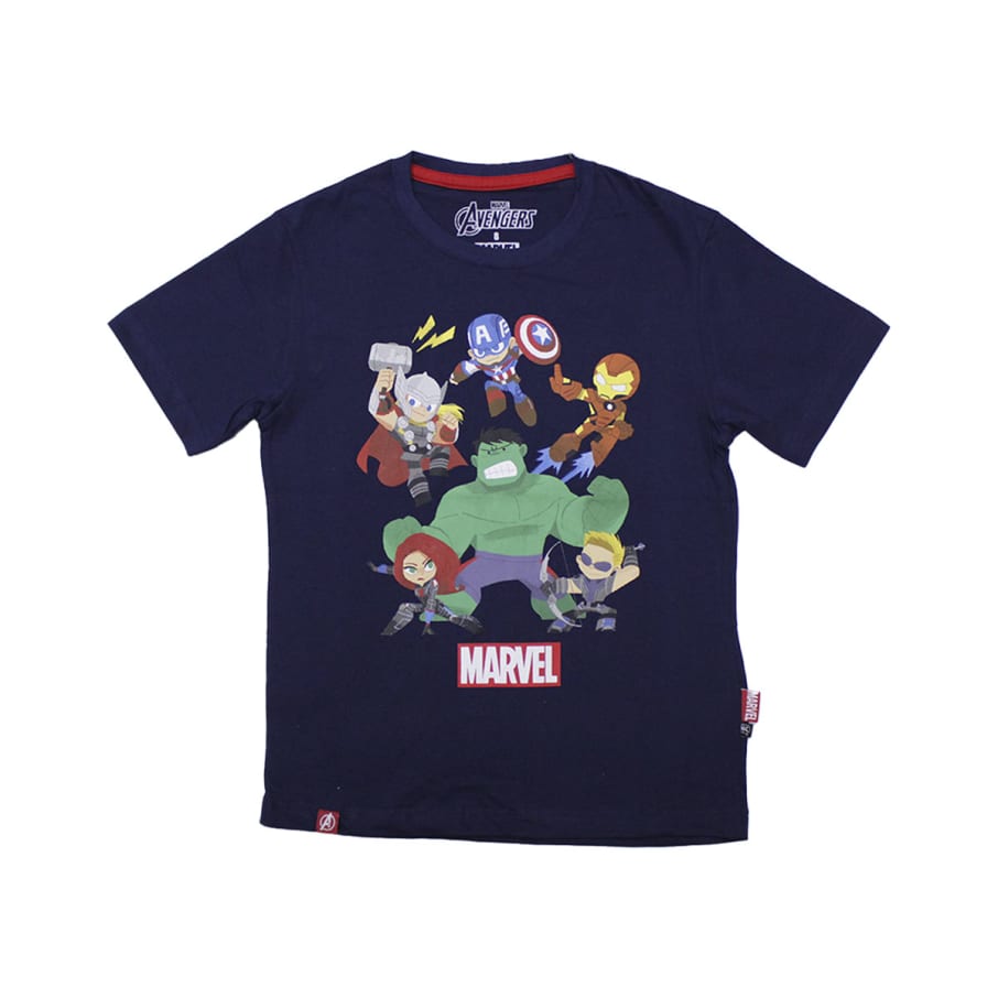 POLO MANGA LARGA NIÑO AVENGERS AZUL MARINO 