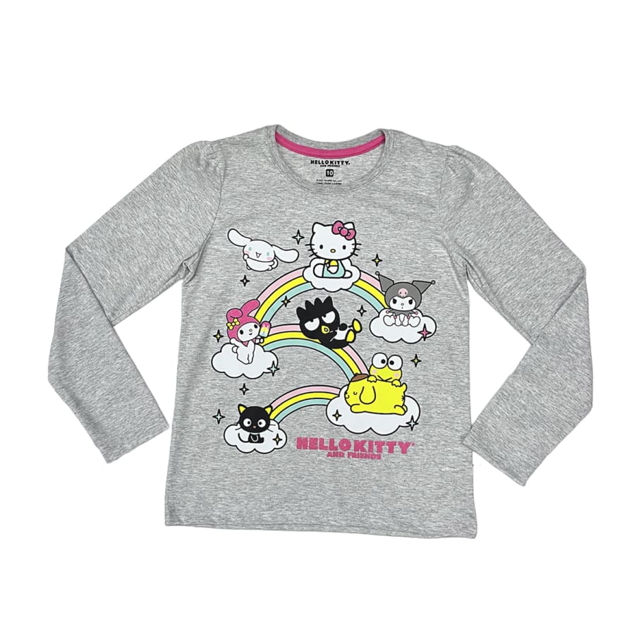 POLO BASICO ML NIÑA HELLO KITTY HUESO JASPE