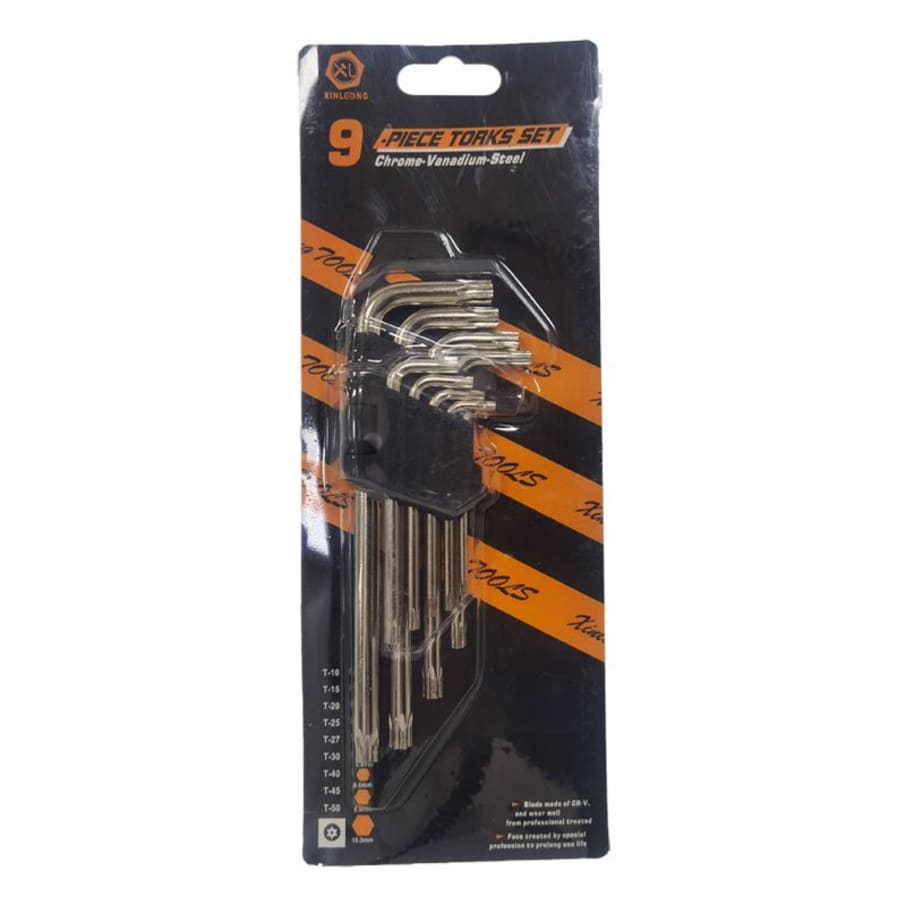 IMP JGO LLAVES TORX NG LARGO 9PCS T10-T50