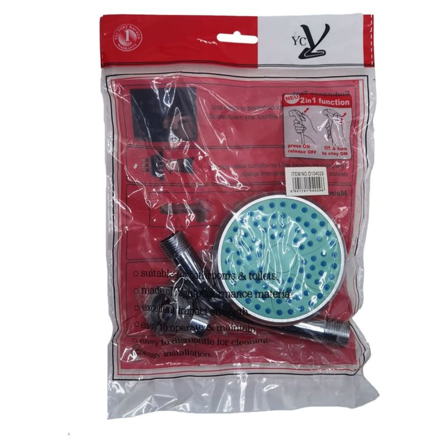 IMP DUCHA 4 C/NEPLO 15CM PLAST/CROM FD