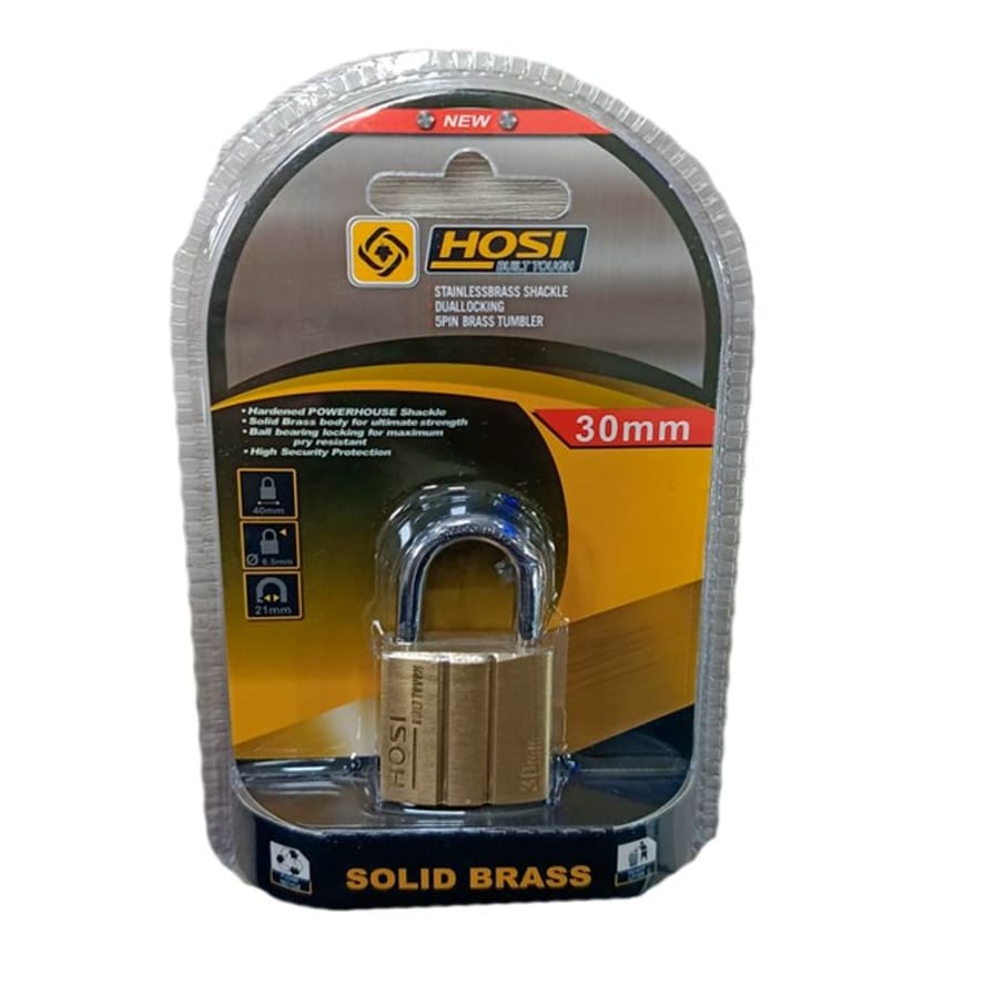 IMP CANDADO PLANO 30 MM BRONCE HOSI