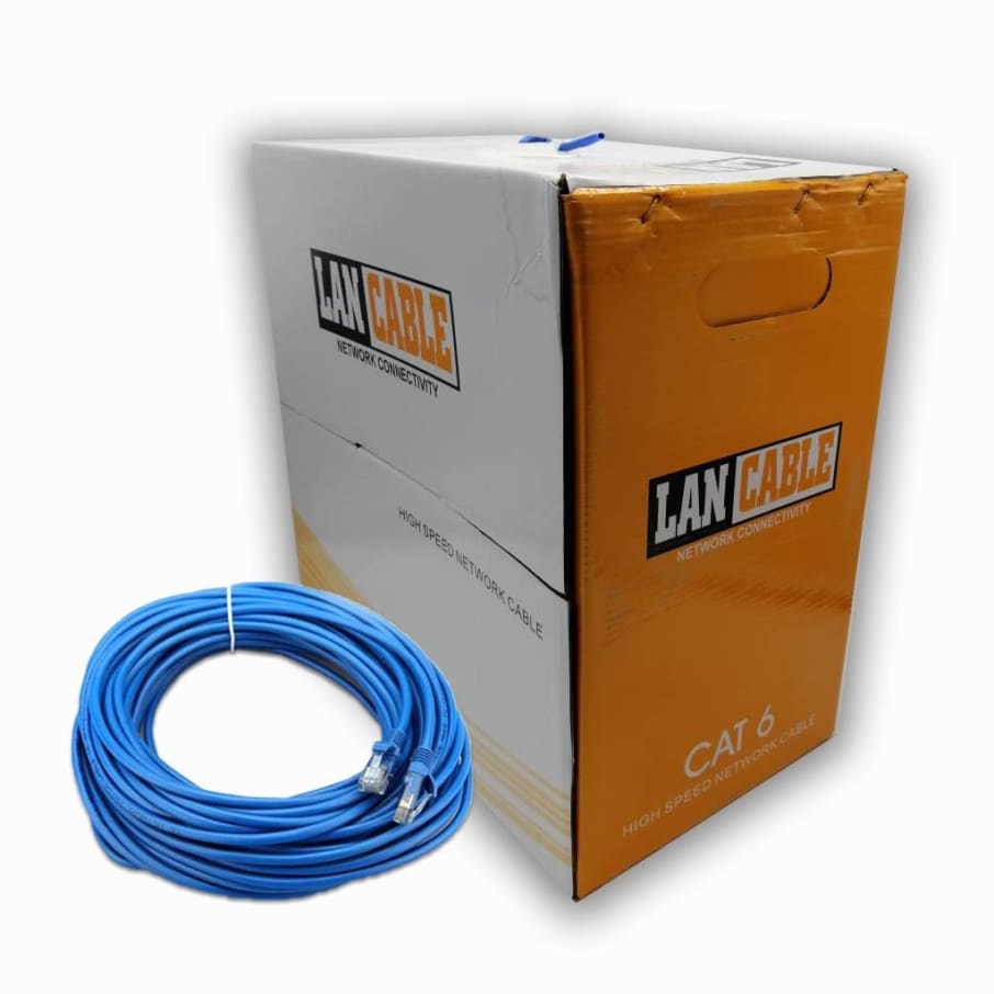 IMP CABLE AZUL 100COBRE UTP CAT6 305MTS CJA BL