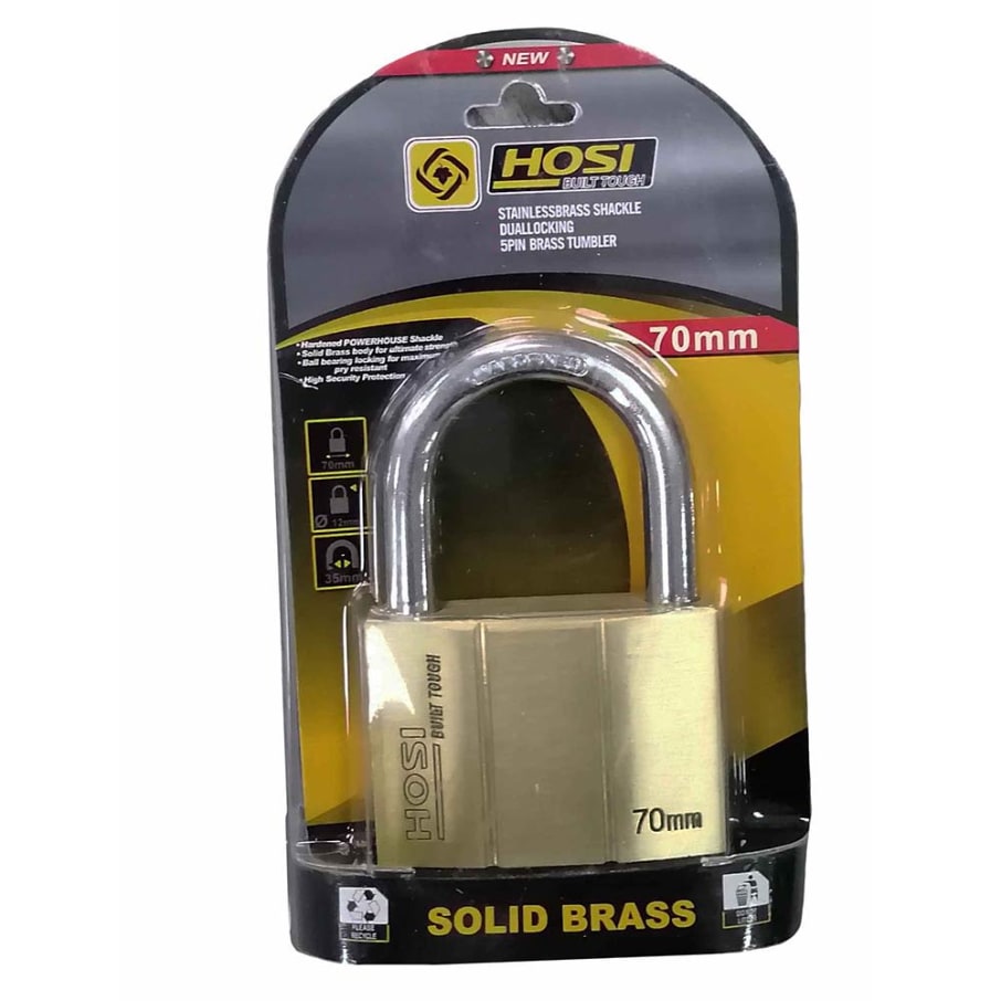 IMP CANDADO PLANO 70 MM BRONCE HOSI