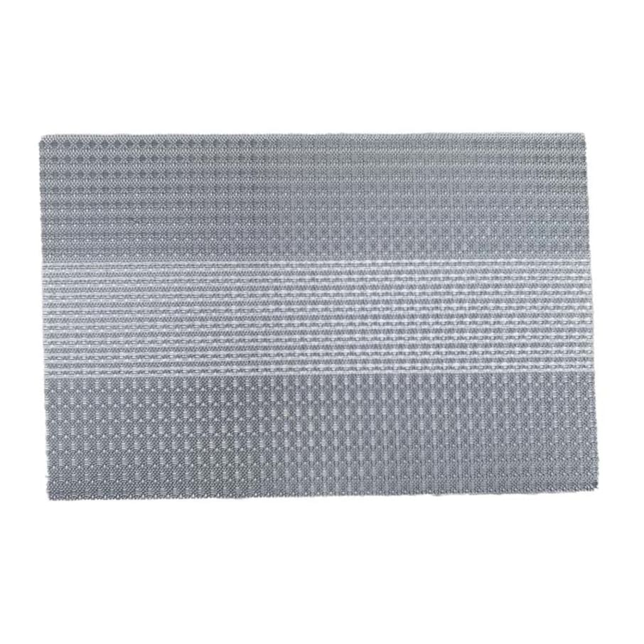 IMP INDIVIDUAL P/MESA RECT PVC GRIS FRANJA PLATA 3