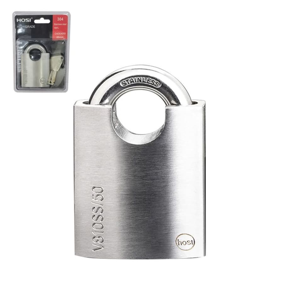 IMP CANDADO HOSI BLINDADO ACERO INOX V6 60MM