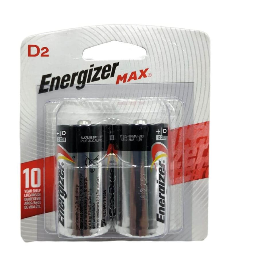 ENERGIZER PILA ALKALINA MAX D2 E95BP-2 (12PRxCJ)