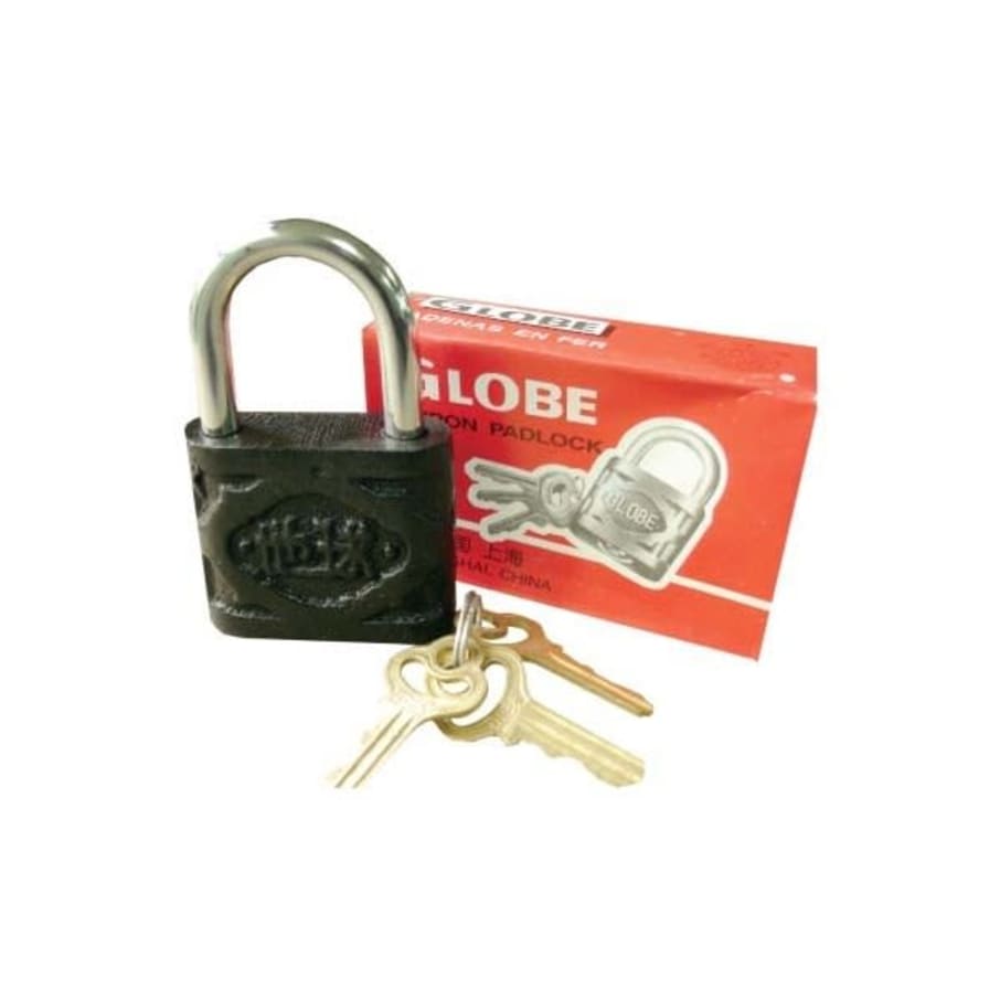 GLOBE CANDADO NEGRO 50MM (6U)