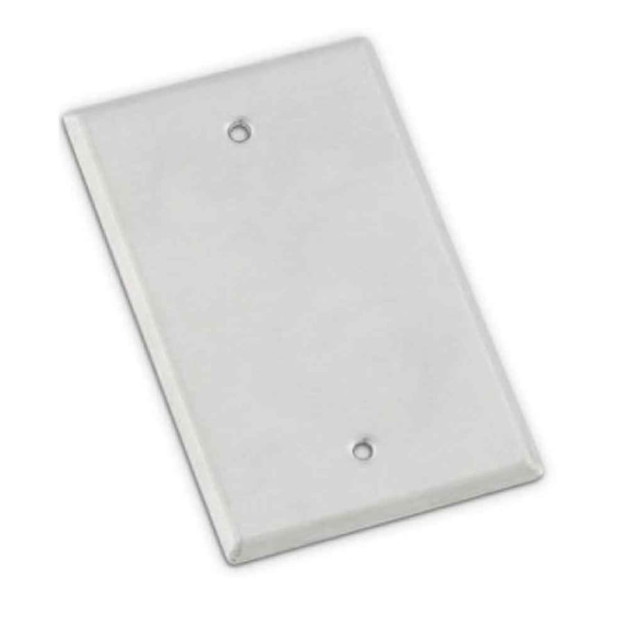 PLACA CIEGA RECTANG. PLASTICA BLANCA (25UXFD)