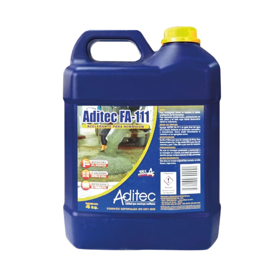 ADITEC FA-111 ACELERANTE P/HORMIGON 4KG (4UxCJ)