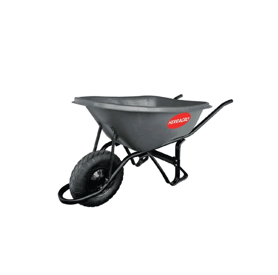 HERRAGRO CARRETILLA 5500 PLASTICO GRIS 100LTS