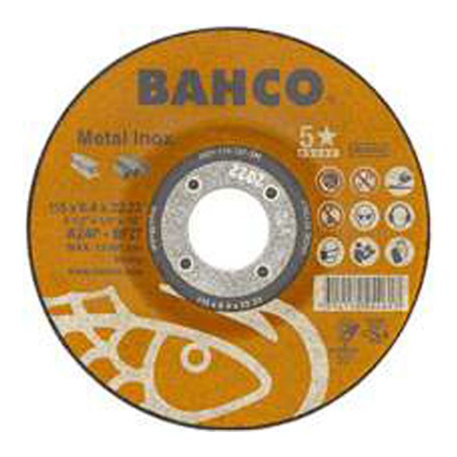 BAHCO DISCO DESBASTE METAL-A/INOX 7x1/4 180X6,4 MM