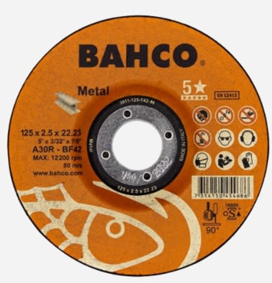 BAHCO DISCOS C/METAL 180mmX3.2 A30R