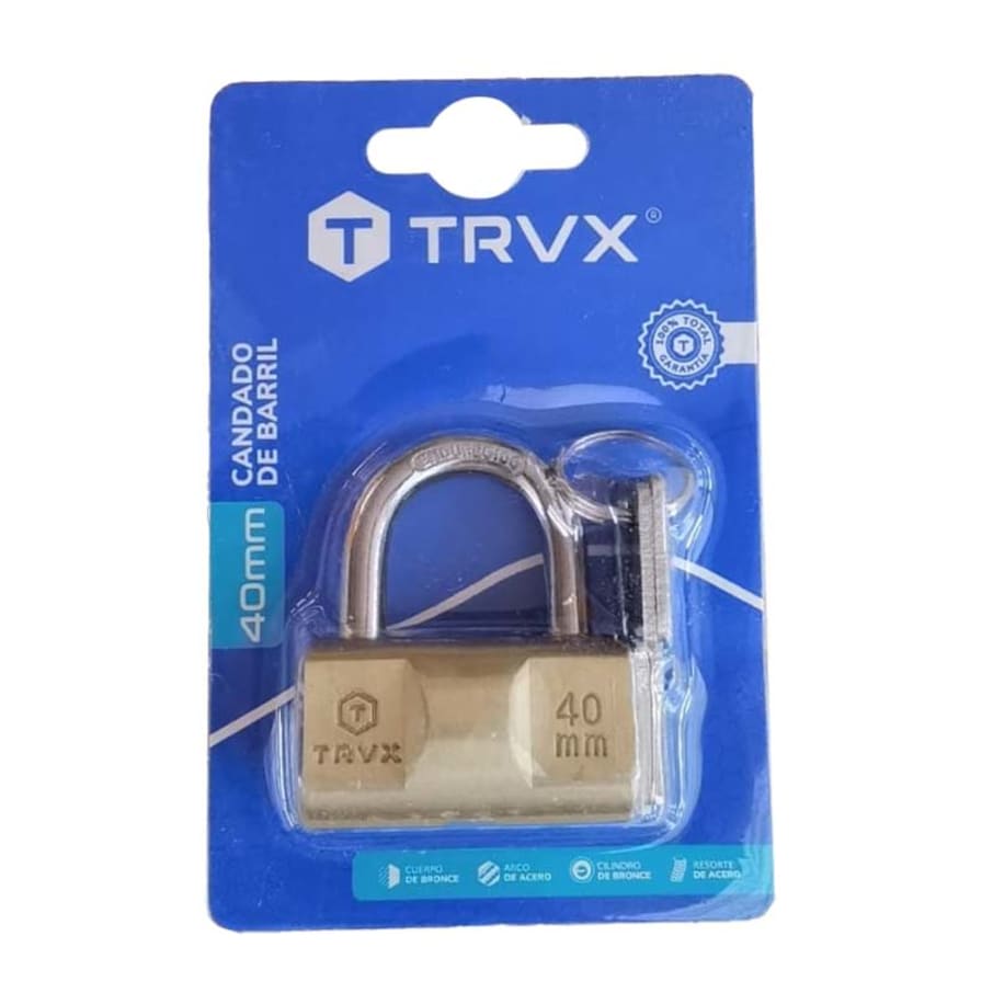 TRAVEX CANDADO BARRIL BRONCE (TRVX) 40MM