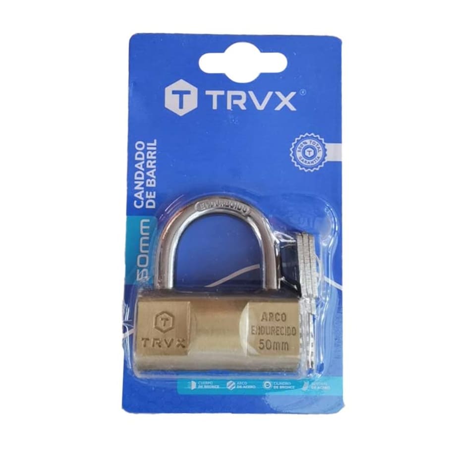 TRAVEX CANDADO BARRIL BRONCE (TRVX) 50MM