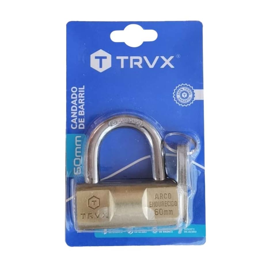 TRAVEX CANDADO BARRIL BRONCE (TRVX) 60MM